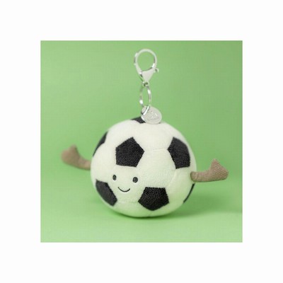 Jellycat Amuseables Sports Football Bag Charm USA | 37094ZTVE